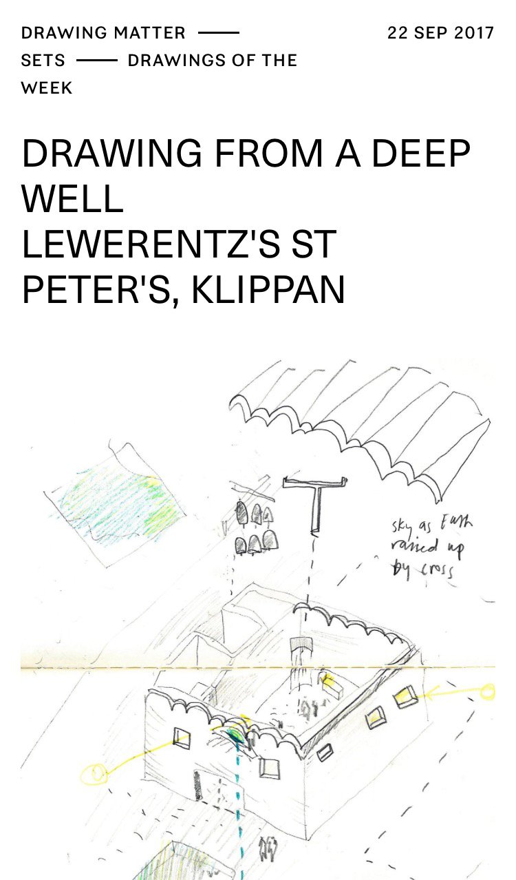 Drawing from a deep well Lewerentz's St Peter's, Klippan